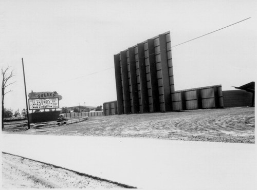 Galaxy Drive-In Theatre - Screen And Marquee - Photo From Scott Biggs (newer photo)